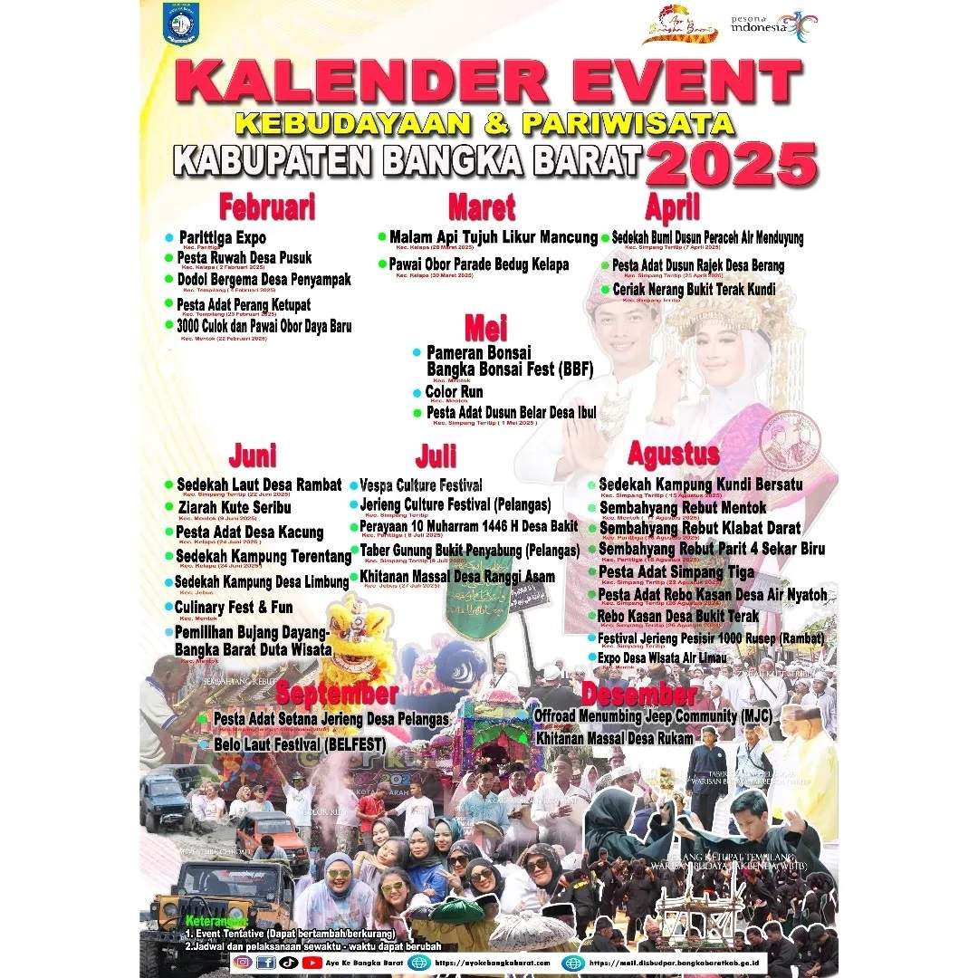 Kalender Event Kebudayaan dan Pariwisata Tahun 2025
