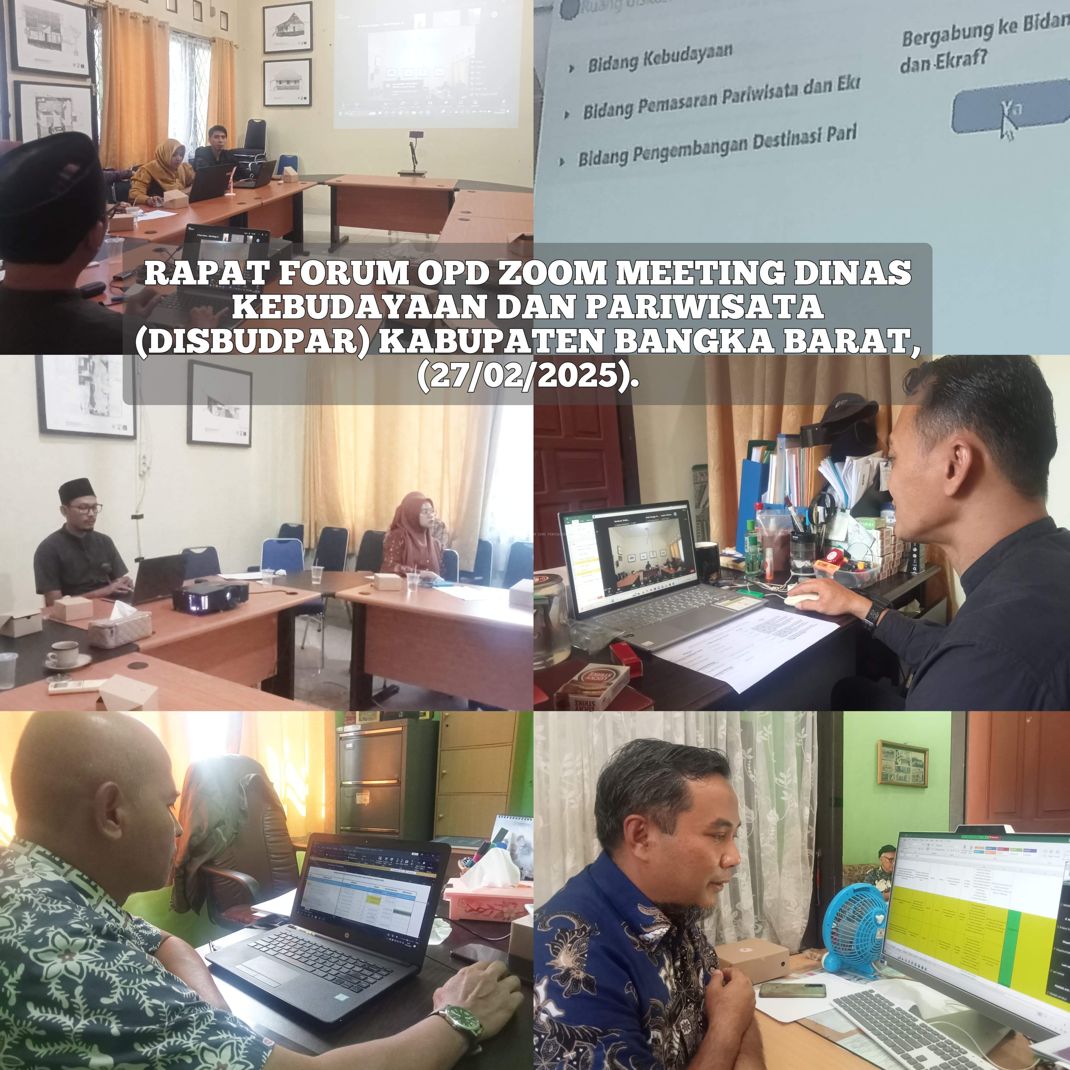 Rapat Forum OPD Dinas Kebudayaan dan Pariwisata