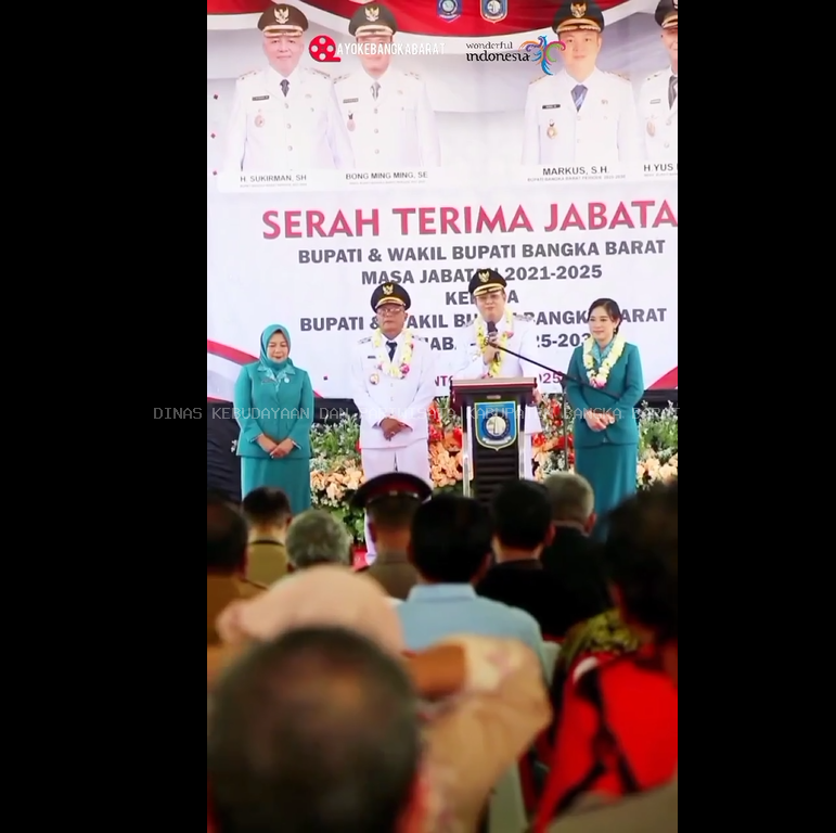 Serah Terima Jabatan Bupati dan Wakil Bupati Bangka Barat