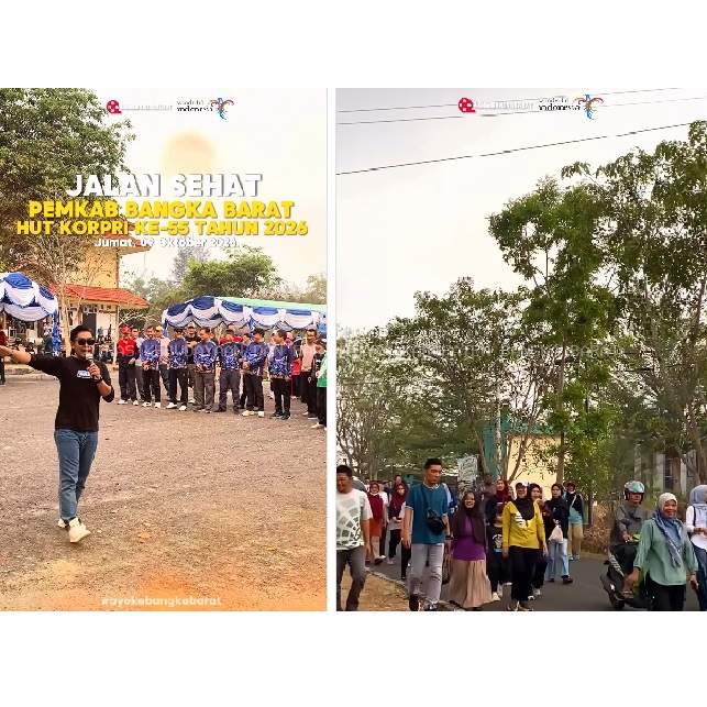 Jalan Sehat Pegawai ASN Pemerintah Kabupaten Bangka Barat